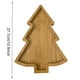 thumbnail image 2 of platos navideños de madera con forma de árbol de Navidad para servir, bandeja con forma de árbol de Navidad para comida, restaurante y hogar., 2 of 8