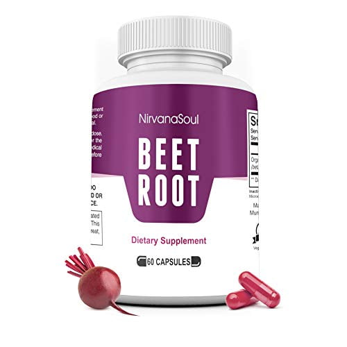 Beet Root Capsules 1300mg Made with Organic Beetroot Powder That