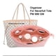 thumbnail image 2 of Organizador de bolsos, inserto para bolso, formador de bolso, 12 bolsillos, cierre superior con cremallera, apto para bolsa de compras Neverfull PM MM GM, forro para bolso de mano, 2 of 5