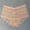 Beige, variant on Womens Plus Size High Waisted Lace Panties - Seamless Stretch Lace Briefs White,Size 2XL