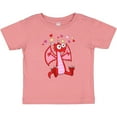 thumbnail image 3 of Inktastic Happy Valentine Cute Red Cartoon Dragon with Hearts Boys or Girls Baby T-Shirt, 3 of 5