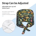 thumbnail image 3 of Vsdgher Colorful Hippie Men Women Adjustable Cap Working Hat Tie Back Cap, Work Cap, 3 of 7