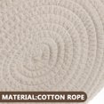 thumbnail image 3 of Raindrops Multifunctional Makeup Basket White Cotton Rope 1Set For Living Room Organization, 3 of 6