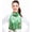 Green, variant on Women's Lightweight Gingerbread Cookie Printed Christmas Themed Silk Feeling 13" x 60" Scarf