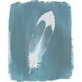 thumbnail image 3 of Popp, Grace 12x14 Black Modern Framed Museum Art Print Titled - Feathers on Dusty Teal VII, 3 of 5
