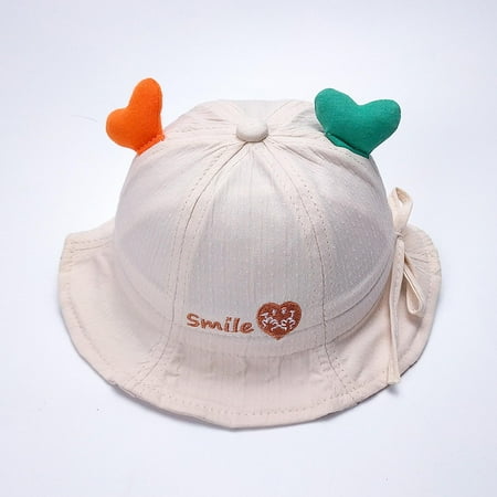 

Lilgiuy Baby Boy Girl Cute Bucket Hat Outdoor Unisex Kids Casual Children Toddler Beach Sun Cap For Summer