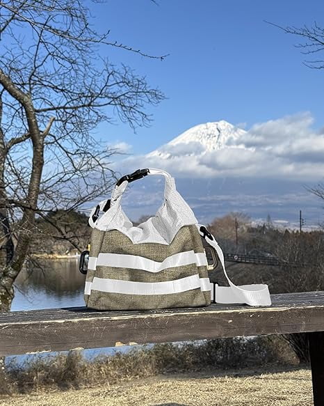 VIPERADE Crossbody Sling Bag for Men, Rolltop Messenger Shoulder Bag, EDC Handbag for Travel Hiking Outdoor Sports, Tan