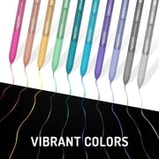 ورقة ماتي InkJoy هلام الأقلام المعدنية، نقطة متوسطة (0.8 مم)، متنوعة، 6 العد