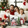 thumbnail image 3 of Dashan Christmas Pillow Cover 20x20 Set of 2,Snowman Xmas Tree Decorative Pillow Cases Couch Cushion for Bedroom Decor, 3 of 6
