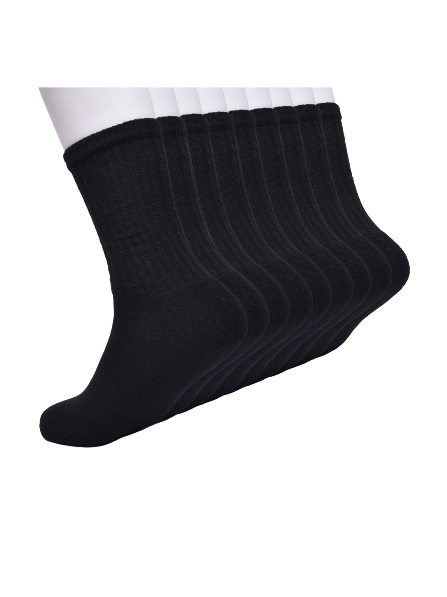 Wonder Nation Boys Cushioned Crew Socks, 10-Pack Sizes S (4-8.5) - L (3-9)