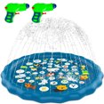 thumbnail image 5 of JoyX Outdoor Water Splash Pad, Backyard Fun Summer Toys for Kids, Lawn Water Toys Sprinkler for Kids, Boys and Girls” Outdoor Play Mat for Babies & Toddlers for  3 4 5 6 7 8 9 10 11 12 years old, 5 of 8