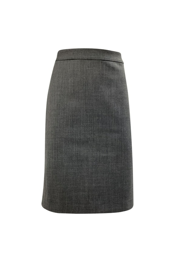 Pre-Owned Nili Lotan Pippa Pencil Skirt in Grey Polyester