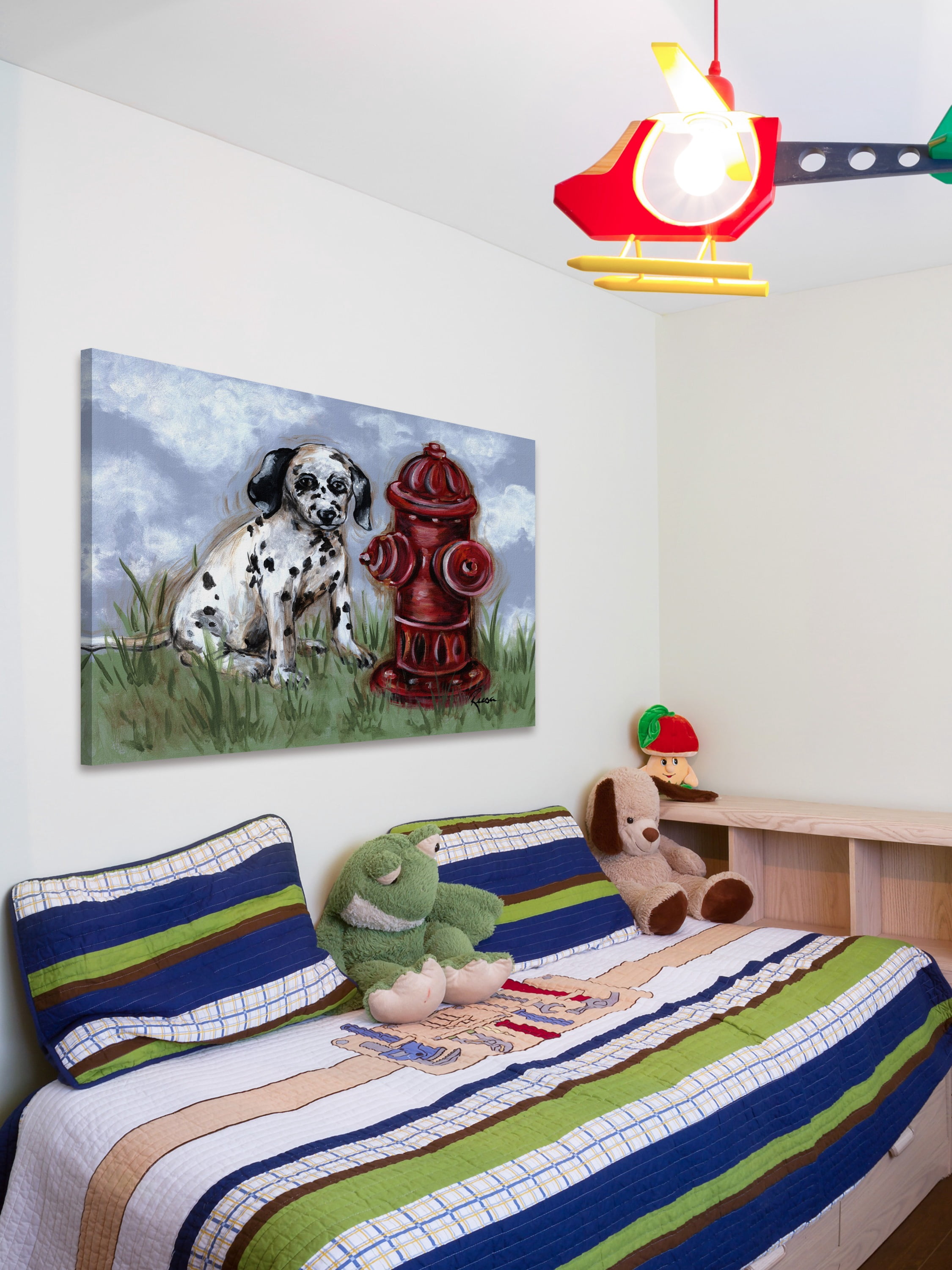 "Spot" Painting Print on Wrapped Canvas