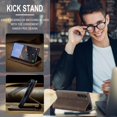 thumbnail image 4 of For Samsung Galaxy S24 Ultra Case Wallet, Galaxy S24 Ultra Leather Case, Wallet Case Book Folding Flip Case with Kickstand Card Holders Slots Protective Cover for Galaxy S24 Ultra, 4 of 6