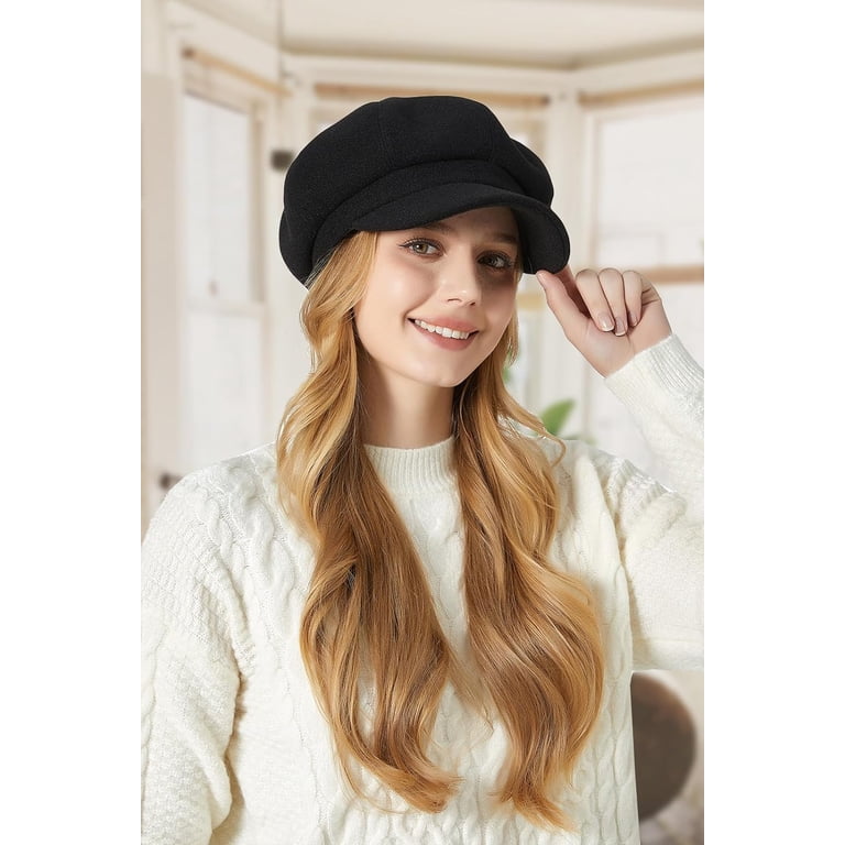 Women\'s Beret Newsboy Hat Classic Cap ZDWQFA Women Beret Newsboy Hat French Wool Cap Classic  main image 4
