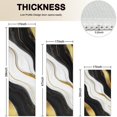 thumbnail image 4 of Black Marble Gold Wave Pattern Kitchen Rugs Sets Of 3,Kitchen Runner Rugs Non Skid Washable,Decorative Kitchen Floor Mats for Kitchen,Sink,Laundry,17"x30"+ 17"x47" + 17"x59", 4 of 6