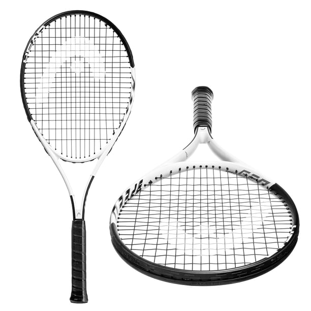 Raqueta de Tenis HEAD Geo Speed Gris Adultos Diseño de Cabeza Preencordada 27.5 Pulgadas Agarre 4 3/