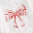 thumbnail image 5 of ShomPort Girls Sweatsuit Bow Print Long Sleeve Sweatshirt Jogger Pants Baby Girl Outfits Set, 5 of 9