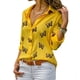 thumbnail image 1 of Puntoco - Blusa informal de manga larga con cuello en V y botones para mujer Puntoco Puntoco-325, 1 of 9