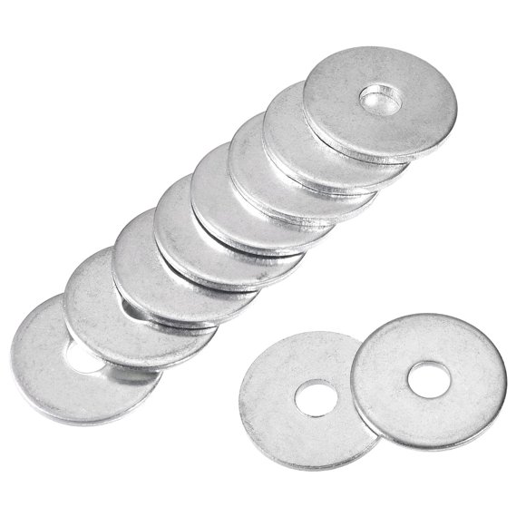 Parts Washer,Hardware Nuts,Washers,Zinc Plated Carbon Steel Flat Washer for Screw Bolt 50Pcs