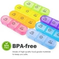 thumbnail image 6 of OAZOUF Weekly Pill Organizer 3 Times a Day - Large 7 Day Pill Box with Easy Open Design and Large Compartment - Medicine Pill Organizer for Pills Vitamin Fish Oil Supplements, 6 of 10