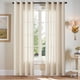 thumbnail image 1 of Cortinas Jinchan con ojales de lino, 213 cm de largo, para dormitorio, 2 paneles, 1 of 9