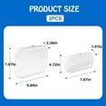 thumbnail image 3 of Clear Plastic Storage Box,2PCS Clear Hard Shell Zipper Case,Portable Item Storage Box,Travel Organizer Box,Hard Zipper Case for Vacation,Travel,Bathroom and Organizing, 3 of 6