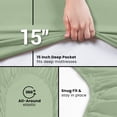 thumbnail image 2 of Sábana bajera ajustable Utopia Bedding, tamaño king, 100% poliéster, 2 of 6