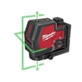 thumbnail image 1 of Milwaukee 3522-21 Green Beam Laser Cross Line Plumb Point USB Rechargeable, 1 of 2
