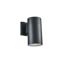 RADIANCE Goods Transitional LED Textured Black Outdoor/Indoor Wall Sconce 8" Height
