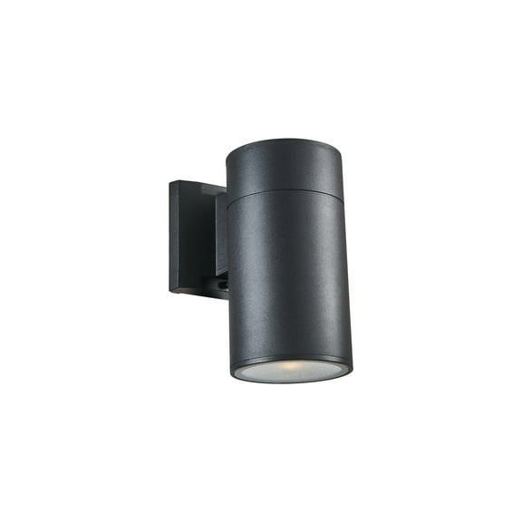 RADIANCE Goods Transitional LED Textured Black Outdoor/Indoor Wall Sconce 8" Height
