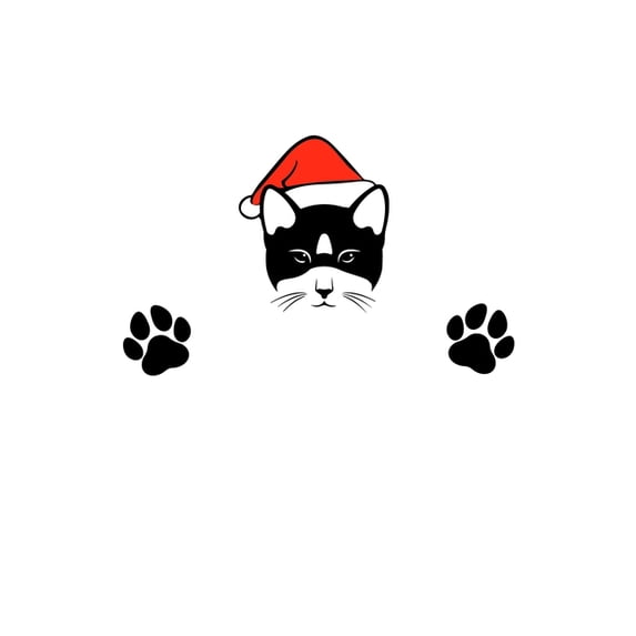 Notizbuch: Katze Weihnachtsm?tze Miau Weihnachten Geschenk 120 Seiten, 6X9 (Ca. A5), Blanko / Skizzen