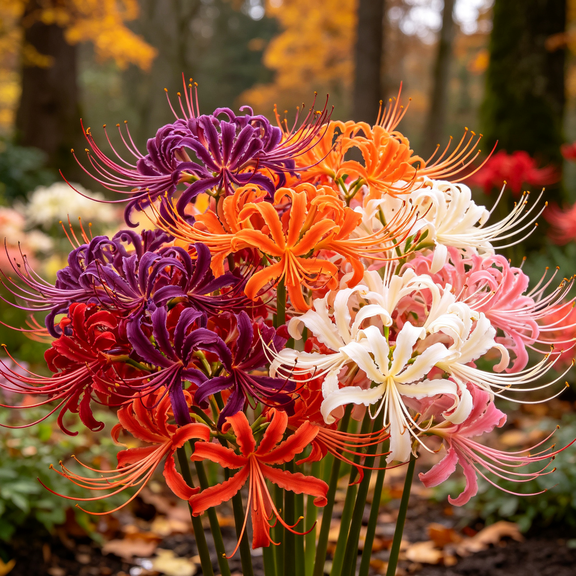 Spider Lily Flower Bulbs-Low Maintenance-Ideal For Beds Borders, Plant Pots & Planters