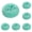 Blue*5, variant on Barhoo Handy Housewares Durable Non-Scratch Nylon Scouring Pads | Round All-Surface Cleaning Pads | Multi-Use Kitchen Scrubbers | Safe for Non-Stick Cookware | Blue*2