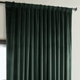 thumbnail image 5 of HPD Half Price Drapes Forestry Green Heritage Plush Velvet Room Darkening Curtains for Bedroom & Living Room Curtains (1 Panel), Window Curtains 96 inches long, Extra Wide Curtains, 100W X 96L, 5 of 11