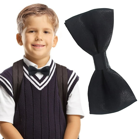 Party Children'S Bow Tie, Black - Visland 6Pcs Kids Bow Ties Colorful Adjustable Ties for Photography Performance Birthday Random Colors - 1 Tie