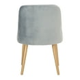 thumbnail image 3 of SAFAVIEH Lulu Modern Upholstered Dining Chair, Slate Blue, Set of 2, 3 of 9
