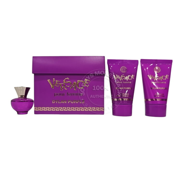 Versace Dylan Purple Miniature Gift Set for Women, Floral Fruity