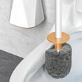 thumbnail image 4 of Toilet Brush with Strong Bristles, Long Handle for Effective Cleaning, Ventilated Holder for Sanitary Storage, 360° Toilet Bowl Cleaning Brush, 4 of 6
