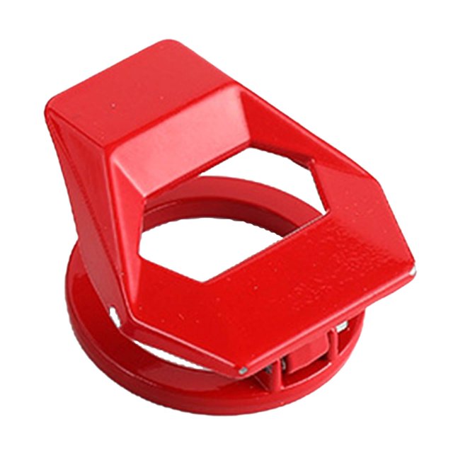 Almencla Automobile Car Key Start Button Protective Cover Delicate Edging Process Red