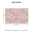thumbnail image 4 of Placemats Set Of 4 / 6, Minimalist Cute Pink Pig Placemats For Dining Table Indoor/Outdoors Heat Resistant Washable Placemats 18" X 12", 4 of 8