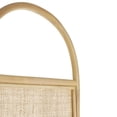 thumbnail image 5 of DecMode 51" x 71" Light Brown Rattan Geometric Woven Arched Oval 3 Panel Room Divider Screen, 1-Piece, 5 of 9