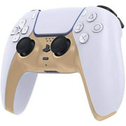 Angle View: Decorative Shell For Ps5 Dualsense Wireless Controller, Hard Decoration Case Accessory For Playstation 5 Controller, Gold