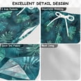thumbnail image 4 of Teal Tropical Leaf Pattern Boys' Swim Trunks Beach Pool Shorts Quick Dry Soft Fabric Classic Fit, 4 of 8
