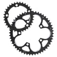thumbnail image 1 of Plato para bicicleta de carretera 110BCD de aleación de aluminio, 39T, 53T, mecanizado en CNC para 8/9/10/11 Negro, 1 of 9