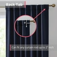 thumbnail image 2 of THD Grant 100% Blackout Rod Pocket Window Curtain Panels Energy Efficient Total Privacy - Pair, 2 of 8