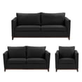 thumbnail image 1 of Sala Oslo 3 Piezas Negro (Sofá, Love Seat y Sillón), 1 of 8