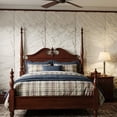 thumbnail image 3 of BEAUTYPEAK 4PCS 48"x 24" 3D Wall Decor Wall Panels Faux Stone Siding, Ivory White, 3 of 7