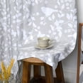 thumbnail image 5 of Home Soft Things Printed Microfiber Curtain - Birdsong 2 Piece Set - Grey - 60" x 84", 5 of 7