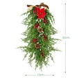 thumbnail image 3 of Larme Décorative de Fleurs Faite à la Main avec Nœud, Baies Rouges pour la Maison, Centre de Table Unique pour les Fêtes et de Saison, 3 of 7